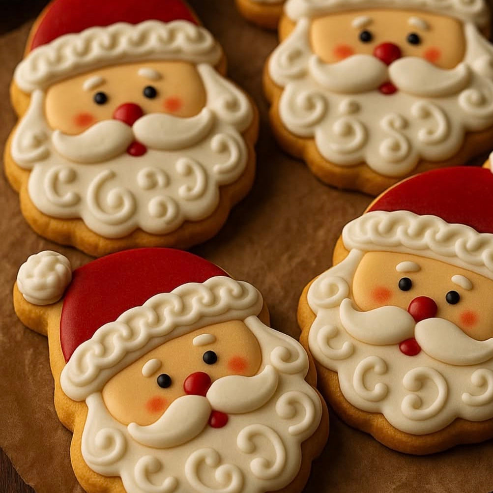 Santa Face Cookie