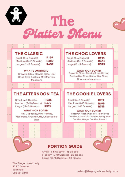 Sweet Platters Johannesburg | Dessert Platters | The Gingerbread Lady Bakery