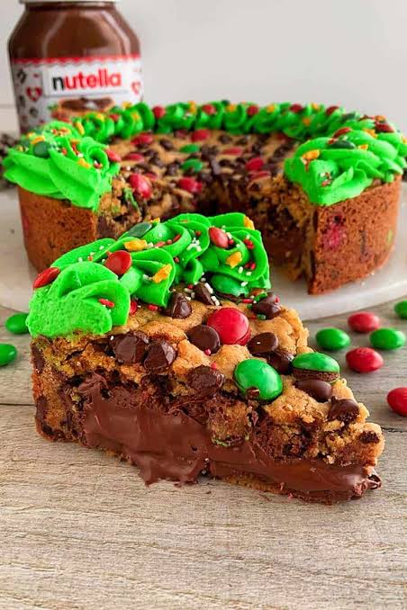 Christmas Cookie Pie Slice